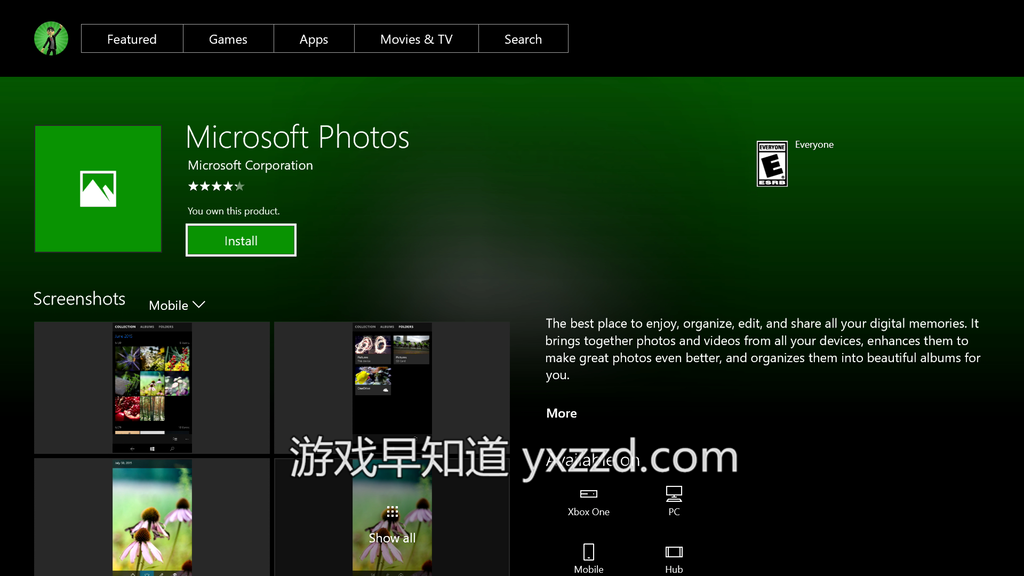 Xboxone 微软照片