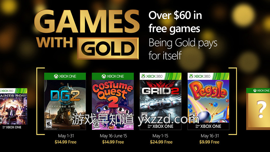 Xbox5月金会员免费游戏